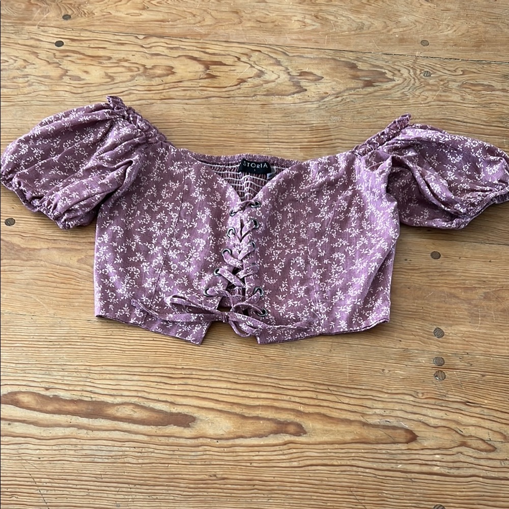 Floral Purple Top